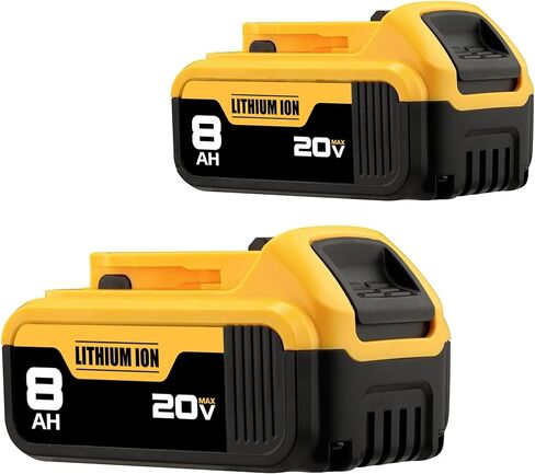 Upgraded 8.0Ah 20V MAX Battery Compatible with Dewalt Cordless Tools in Kuwait