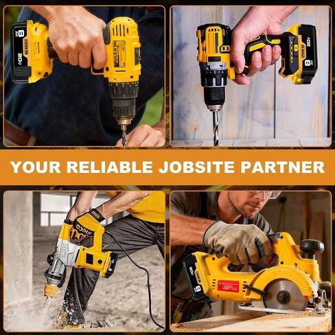 Upgraded 8.0Ah 20V MAX Battery Compatible with Dewalt Cordless Tools in Kuwait