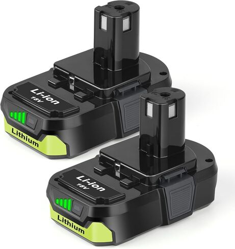 2Packs P103 18V Battery Replacement for RYOBI 18V ONE+ Battery | Compatible with PBP005 P102 P103 P104 P105 P107 P109 P122 Cordless Tool Batteries, 3.0Ah 18 Volt Batteries in Kuwait