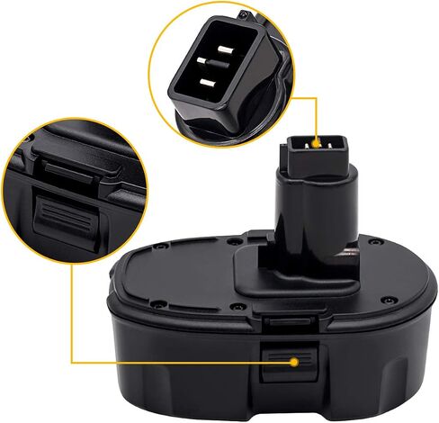 Battery Compatible with Dewalt 18V Cordless Power Tools 5.0Ah 2 Pack | Aftermarket replacement battery, fits DC9096, DC9098, DE9098, DE9096, DW9096. Non-OEM battery for 18V power tool series in Saudi Arabia