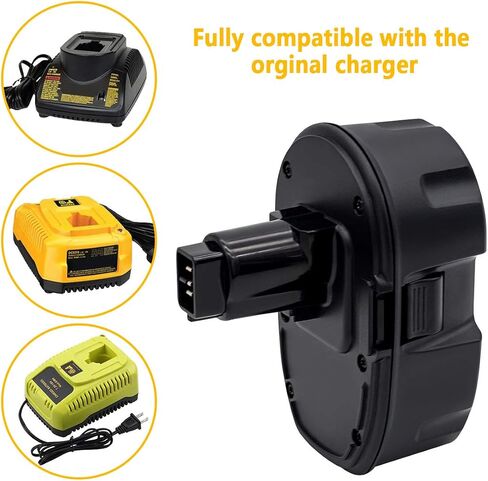Battery Compatible with Dewalt 18V Cordless Power Tools 5.0Ah 2 Pack | Aftermarket replacement battery, fits DC9096, DC9098, DE9098, DE9096, DW9096. Non-OEM battery for 18V power tool series in Kuwait