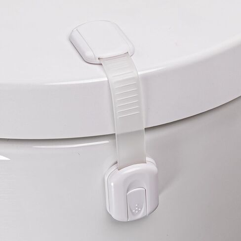 2-Pack Toilet Locks Baby Proof - Toilet Seat Locks for Toddlers with Adhesive - Toilet Latches Child Safety - No Tools Required in Kuwait