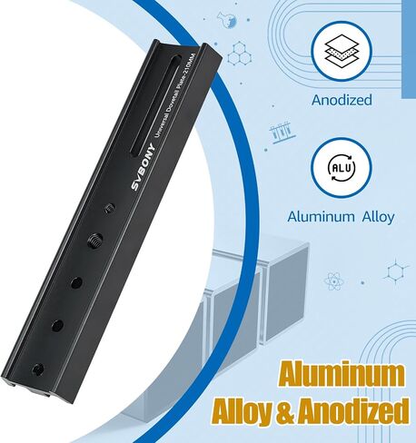 SVBONY SV219 Telescope Dovetail Plate, 210mm 8.26" Dovetail Mount Plate | Compatible with Vixen Dovetail Saddles, Telescope Accessories, for equatorial OTA Mounts, Telescope Dovetail in Kuwait