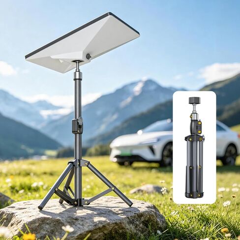 for Starlink Mini Tripod Stand Mount with Adapter Kit Accessories | Adjustable Height Tripod Mounting Adapter Compatible with Starlink Mini,Portable Sturdy Stand for Outdoor Camping, Travel, Rv in Kuwait