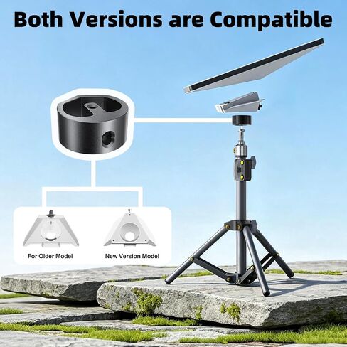 for Starlink Mini Tripod Stand Mount with Adapter Kit Accessories | Adjustable Height Tripod Mounting Adapter Compatible with Starlink Mini,Portable Sturdy Stand for Outdoor Camping, Travel, Rv in Kuwait