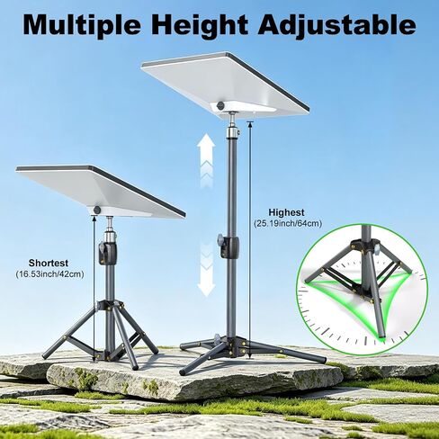 for Starlink Mini Tripod Stand Mount with Adapter Kit Accessories | Adjustable Height Tripod Mounting Adapter Compatible with Starlink Mini,Portable Sturdy Stand for Outdoor Camping, Travel, Rv in Kuwait