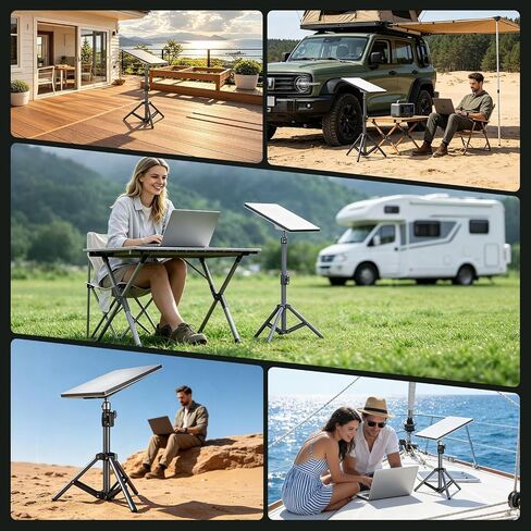 for Starlink Mini Tripod Stand Mount with Adapter Kit Accessories | Adjustable Height Tripod Mounting Adapter Compatible with Starlink Mini,Portable Sturdy Stand for Outdoor Camping, Travel, Rv in Kuwait
