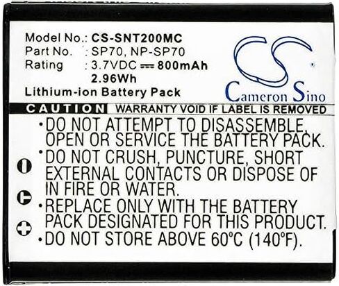 Estry Battery Replacement for MHS-FS2K MHS-FS3 MHS-TS20 MHS-TS20K MHS-TS22 4-261-368-01 4-261-368-01 in Kuwait