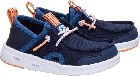 HEYDUDE Unisex Toddler Wally Hey2O Wander Slip On Mesh Shoe, Navy Size 10 | Built for Water, Lightweight with Quick Dry in Kuwait