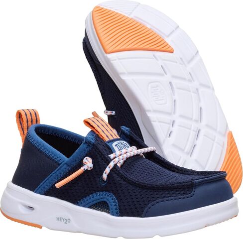HEYDUDE Unisex Toddler Wally Hey2O Wander Slip On Mesh Shoe, Navy Size 10 | Built for Water, Lightweight with Quick Dry in Kuwait