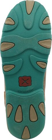 Twisted X Women's Chukka Driving Moc Boot, Bomber & Turquoise, 9 M in Kuwait