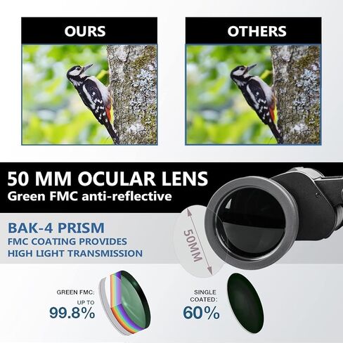 20x50 Binoculars for Adults, HD High Powered Professional Binoculars for Bird Watching Travel Stargazing123456 in Kuwait