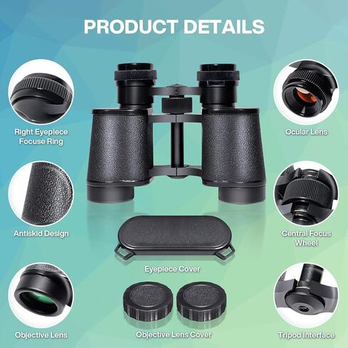 10x25 High Powered Binoculars for Adults, Waterproof Compact Binoculars for Bird Watching Hunting Football Games Travel Stargazing Cruise with Carrying Bag in Kuwait