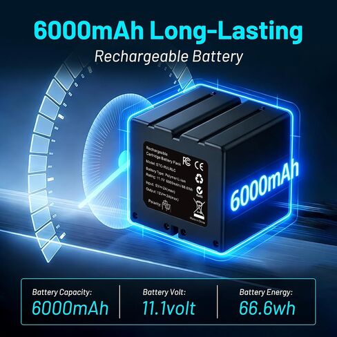 Tectra 2 Pack 6000mAh Battery for Stealth Cam 360 Max Cartridge Battery Pack, Compatible with 360 Model Trail Cameras Revolver, Revolver Pro, Revolver Pro 2.0 in Kuwait