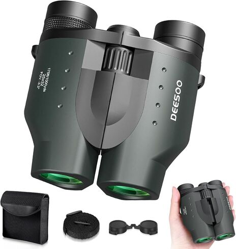 25x32 Compact Binoculars for Bird Watching - High Powered Lightweight Binocular for Adults Kids - 4.9ft Close Focus with Carrying Case for Backyard, Cruise Ship & Concerts in Kuwait