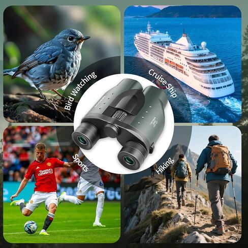 25x32 Compact Binoculars for Bird Watching - High Powered Lightweight Binocular for Adults Kids - 4.9ft Close Focus with Carrying Case for Backyard, Cruise Ship & Concerts in Kuwait