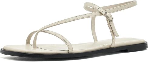Women's Maxy Flat Leather Sandals in Kuwait