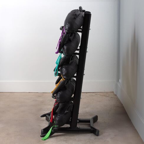 Titan Fitness Functional Swing Bag Storage Rack, Holds 5 Bags, Cardio Gym Equipment Storage Power Bag Rack in Kuwait