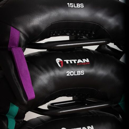 Titan Fitness Functional Swing Bag Storage Rack, Holds 5 Bags, Cardio Gym Equipment Storage Power Bag Rack in Kuwait