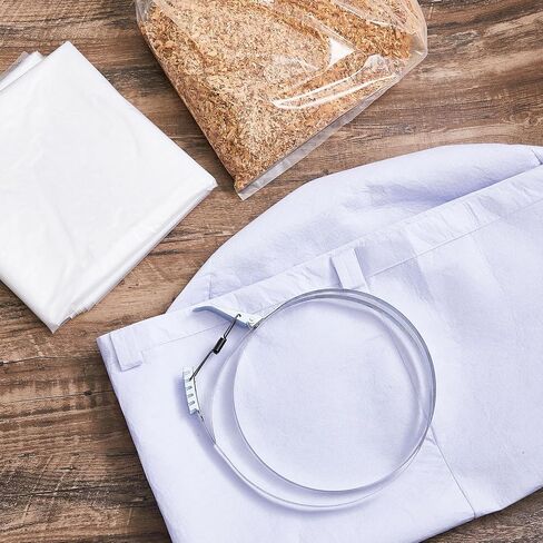 MotiMind 8 Pcs Dust Collector Bags and Band Clamps Set, Filter Replacement Bag, Fit for Dust Collector Woodworking with Diameters from 18-7/8 to 19-27/64 (1.97mil) in Kuwait