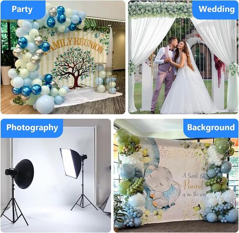 SLOW DOLPHIN 7ft-3ft Adjustable Crossbar Pipe and Drape Hardware for Event Decoration, Backdrops, Photobooths, Tradeshow in Kuwait