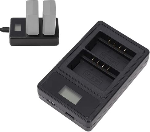 Cuifati Dual USB Battery Charger for V860III VB26 VB30 Batteries with Smart Display Screen for Camera Flash Units V1 V850III in Kuwait