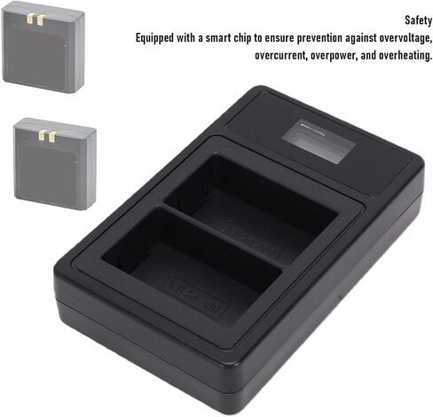 Cuifati Dual USB Battery Charger for V860III VB26 VB30 Batteries with Smart Display Screen for Camera Flash Units V1 V850III in Kuwait