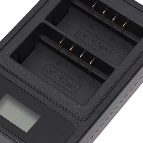Cuifati Dual USB Battery Charger for V860III VB26 VB30 Batteries with Smart Display Screen for Camera Flash Units V1 V850III in Kuwait