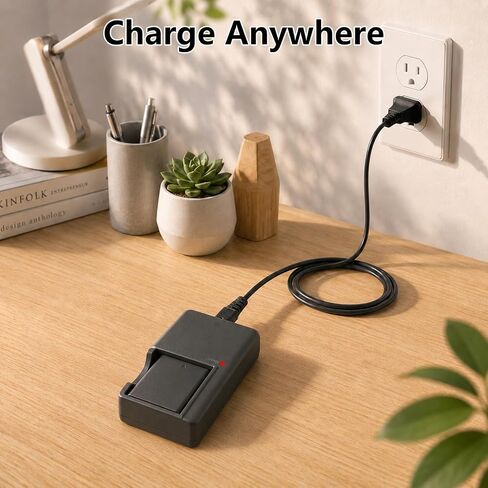 DE-A60 A60 A60B Battery Charger Compatible with Panasonic Camera LUMIX DEA60 DMW-BCF10 BCF10E BCF10PP CGA-S/106D S/106C F3 FH22 FS15 FH1 Camera Battery Power Supply in Kuwait