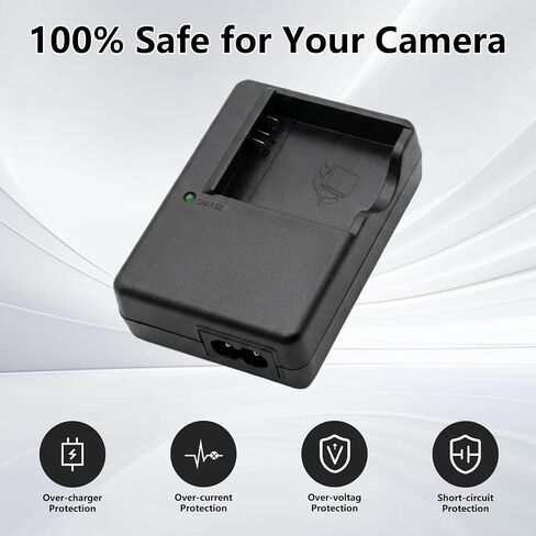 DE-A60 A60 A60B Battery Charger Compatible with Panasonic Camera LUMIX DEA60 DMW-BCF10 BCF10E BCF10PP CGA-S/106D S/106C F3 FH22 FS15 FH1 Camera Battery Power Supply in Kuwait