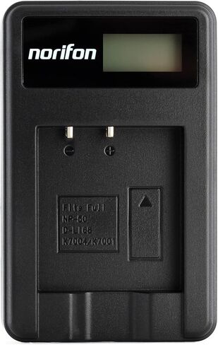 Norifon KLIC-7001 LCD USB Charger for Kodak Easyshare M1063, M320 | Compatible with Kodak Easyshare M340, M341, M763, EasyShare M863, V550, EasyShare V570, V610, EasyShare V705 in Kuwait