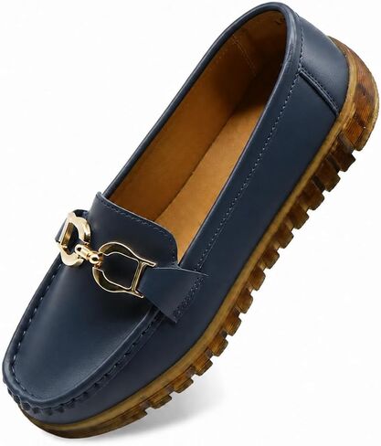 Women's Loafers for Work,Slip Resistant Comfortable Suede,Stylish Business Casual Footwear for Office,Non Slip Work & Corporate Girly Shoes,Wide Width Available in Kuwait