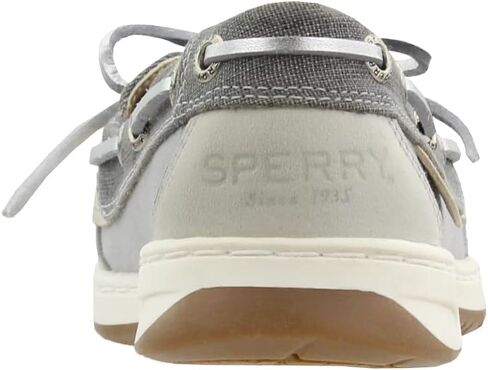 Sperry Womens Angelfish Linen Boat Flats Casual - Grey in Kuwait
