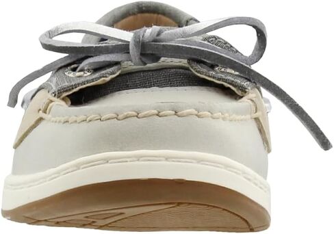 Sperry Womens Angelfish Linen Boat Flats Casual - Grey in Kuwait