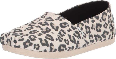 TOMS Womens Alpargata Loafer Flat, Egret Snow Leopard Print, 6.5 US in Kuwait