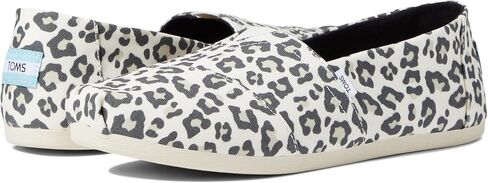 TOMS Womens Alpargata Loafer Flat, Egret Snow Leopard Print, 6.5 US in Kuwait