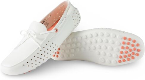 People Footwear Boat Shoes for Men and Women, Just Slip On for Comfort and Style, Stylish Rubber EVA Loafers, Lightweight, Waterproof & Anti-Slippery - Perfect for Outdoors (Picket White, M5W7) in Kuwait