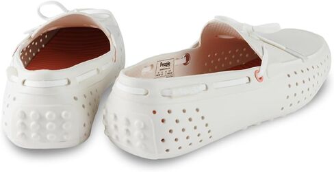 People Footwear Boat Shoes for Men and Women, Just Slip On for Comfort and Style, Stylish Rubber EVA Loafers, Lightweight, Waterproof & Anti-Slippery - Perfect for Outdoors (Picket White, M5W7) in Kuwait