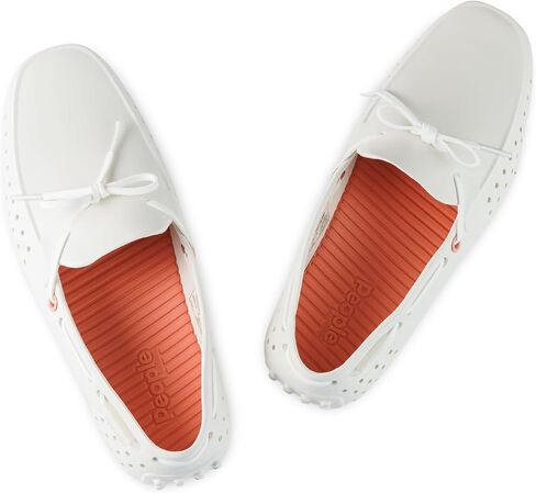 People Footwear Boat Shoes for Men and Women, Just Slip On for Comfort and Style, Stylish Rubber EVA Loafers, Lightweight, Waterproof & Anti-Slippery - Perfect for Outdoors (Picket White, M5W7) in Kuwait