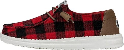HEYDUDE Wendy Buffalo Plaid | Women’s Shoes | Women’s Slip-on Loafers | Comfortable & Light-Weight in Kuwait