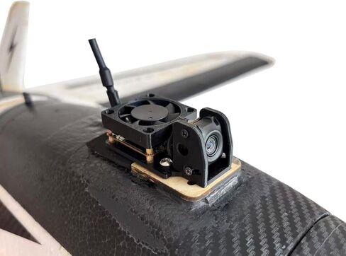Camera Gimbal Holder Video Transmission Mount for DJI O4 Air Unit | 3D Printed PETG Camera Fixed Bracket Image Transmission Mount with 12V 14000RPM Cooling Fan for FPV Drone/RC Car in Kuwait