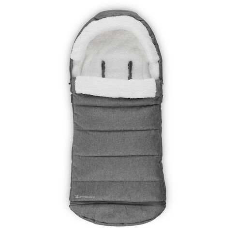 UPPAbaby CozyGanoosh Footmuff - Easily Attaches to UPPAbaby Strollers + RumbleSeat - Ultra-plush, Weather-Proof - Winter Stroller Cover - Greyson (Charcoal Mélange) in Kuwait