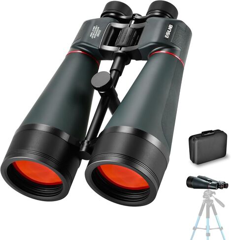 ESSLNB Astronomy Binoculars - 20x80 for Adults, Outdoor Waterproof Binoculars for Bird Watching, Travel and Stargazing with Tripod Adapter and Carrying Bag in Kuwait