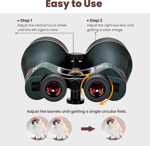ESSLNB Astronomy Binoculars - 20x80 for Adults, Outdoor Waterproof Binoculars for Bird Watching, Travel and Stargazing with Tripod Adapter and Carrying Bag in Kuwait