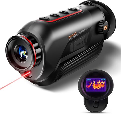 GOYOJO G325 Thermal Imaging Monocular for Hunting, 384x288 (50 Hz) Infrared Night Vision Telescope, 25mm Focal Lens Thermal Scopes for Outdoor Night Vision Camera Telescope in Kuwait