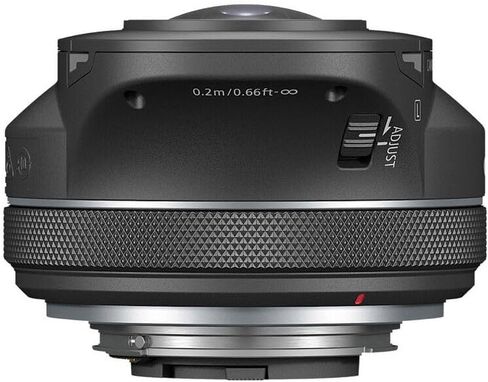 Canon RF-S 3.9mm f/3.5 STM Dual Fisheye Lens | Compact APS-C VR Lens with Dual Optics, Smooth STM AF & Lightweight Design | Ideal for VR, Immersive Video & 3D Content (6578C002) + 64GB Card + Bag in Kuwait