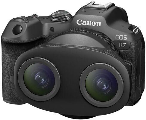 Canon RF-S 3.9mm f/3.5 STM Dual Fisheye Lens | Compact APS-C VR Lens with Dual Optics, Smooth STM AF & Lightweight Design | Ideal for VR, Immersive Video & 3D Content (6578C002) + 64GB Card + Bag in Kuwait