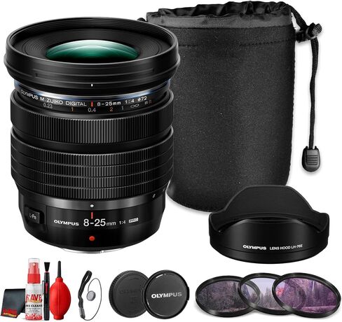 Olympus M.Zuiko Digital ED 8-25mm f/4 PRO Lens for Micro Four Thirds Cameras (Bundle) in Kuwait