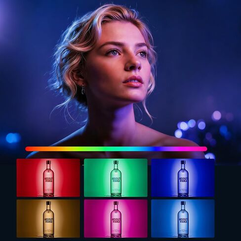 UFO RGB Selfie Light Portable Photography Lighting, 1800mAh Rechargeable CRI 95+ 2500-6000K Dimmable Panel Lamp Support，360° LED Selfie Ring Fill Light for Selfies/Photography/TikTok/Video Conference in Kuwait