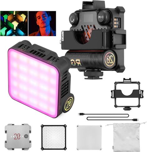 ZHIYUN FIVERAY M20C Combo RGB Video Light, 20W Portable LED Light | for Content Creation, HSI Full Color, CCT 2500K-10000K, TLCI 96+, 16 Effects, Magnetic & App, USB-C PD in Kuwait